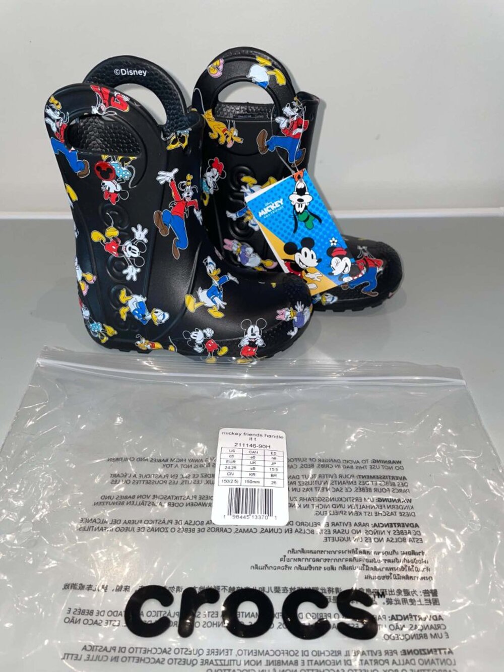 Mickey Mouse and Friends Handle It Rain Boot – NWT – Size C8